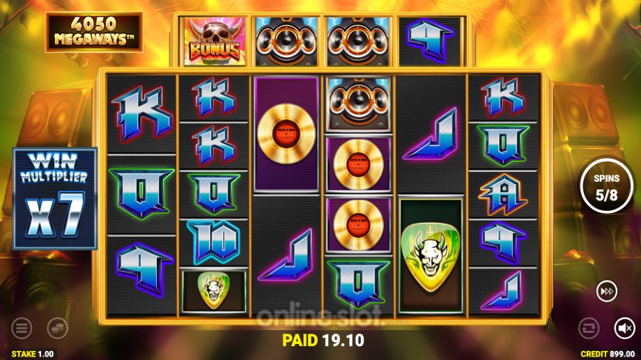 megaways of rock slot free spins