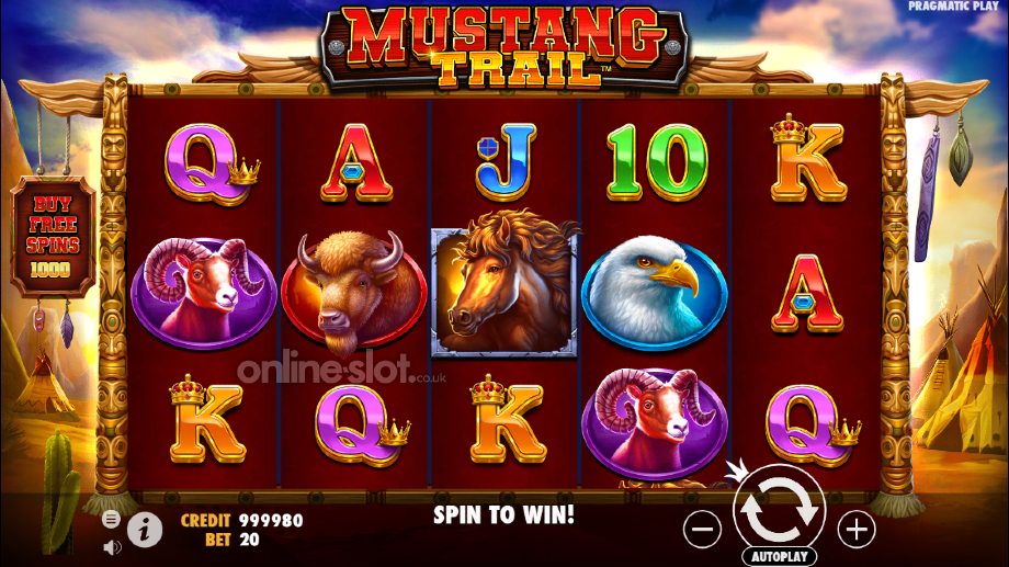 mustang trail slot base game