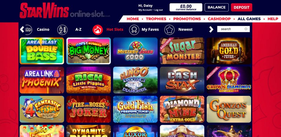 star wins casino lobby