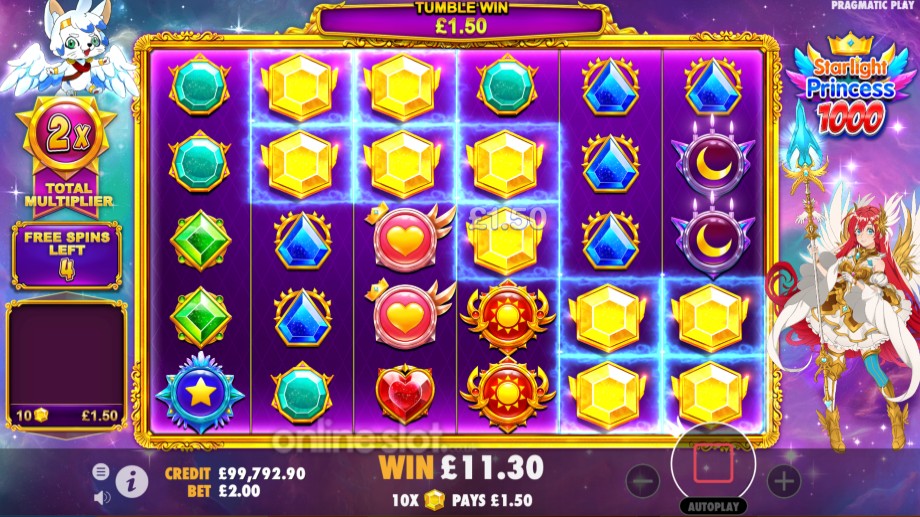 starlight princess 1000 slot free spins