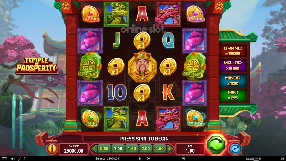 temple of prosperity slot base game