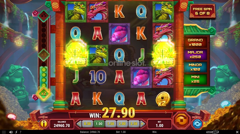 temple of prosperity slot free spins feature