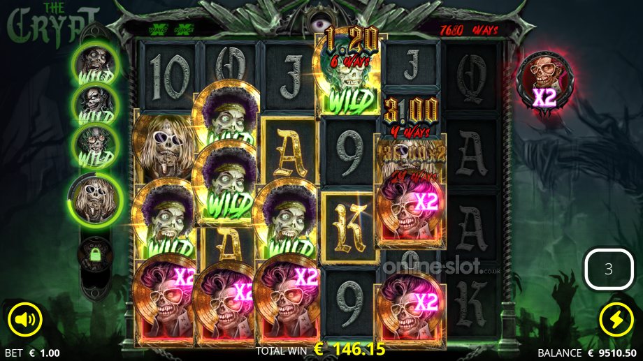 the crypt slot resurrection spins feature