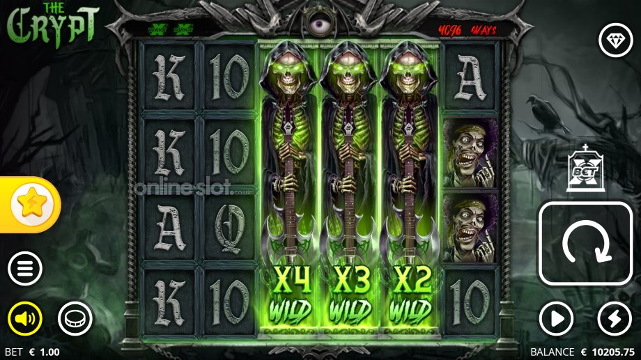 the crypt slot xnudge wild feature