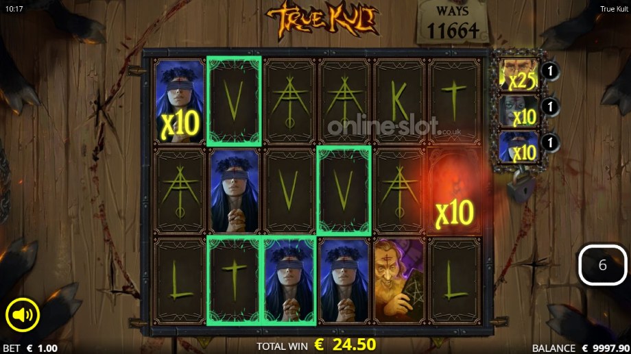 true kult slot the sacrifice bonus game