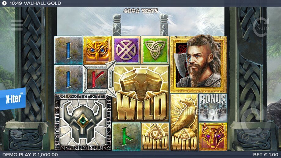 valhall gold slot base game