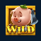big bad wolf pigs of steel slot green piggy wild symbol