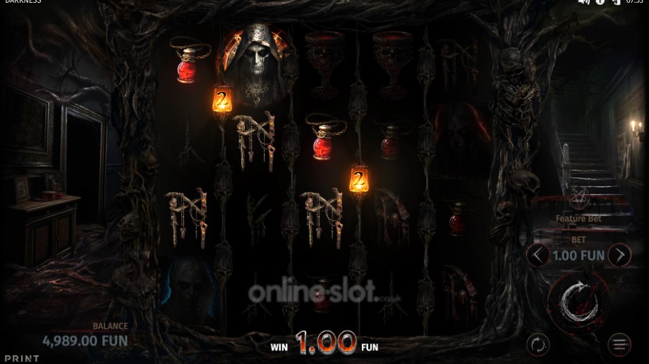 darkness slot base game