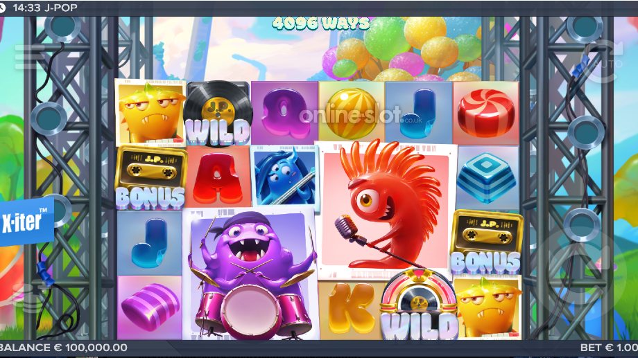 j pop slot base game