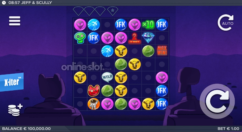 jeff and scully slot base game