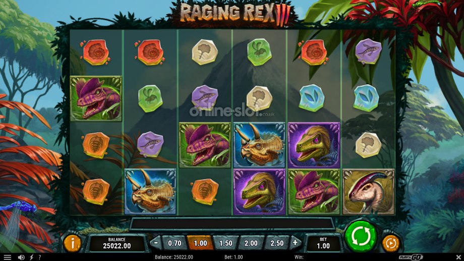 raging rex 3 slot base game