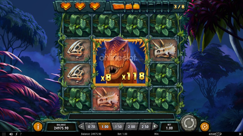 raging rex 3 slot survival free spins feature