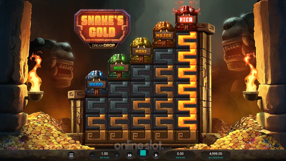 snakes gold dream drop slot dream drop feature