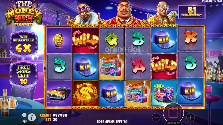 the money men megaways slot free spins feature