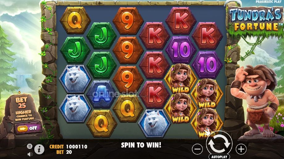 tundras fortune slot base game