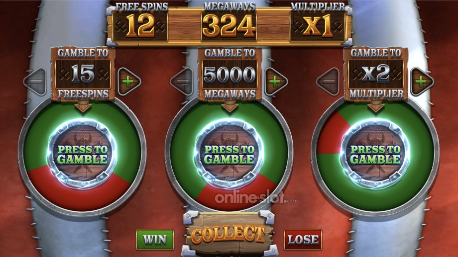 vikings unleashed reloaded slot free spins gamble feature