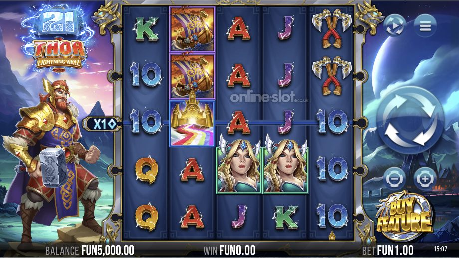 21 thor lightning wayz slot base game