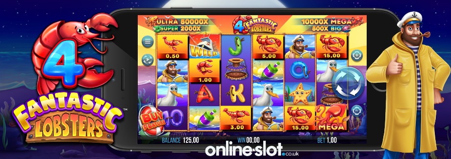4 fantastic lobsters mobile slot