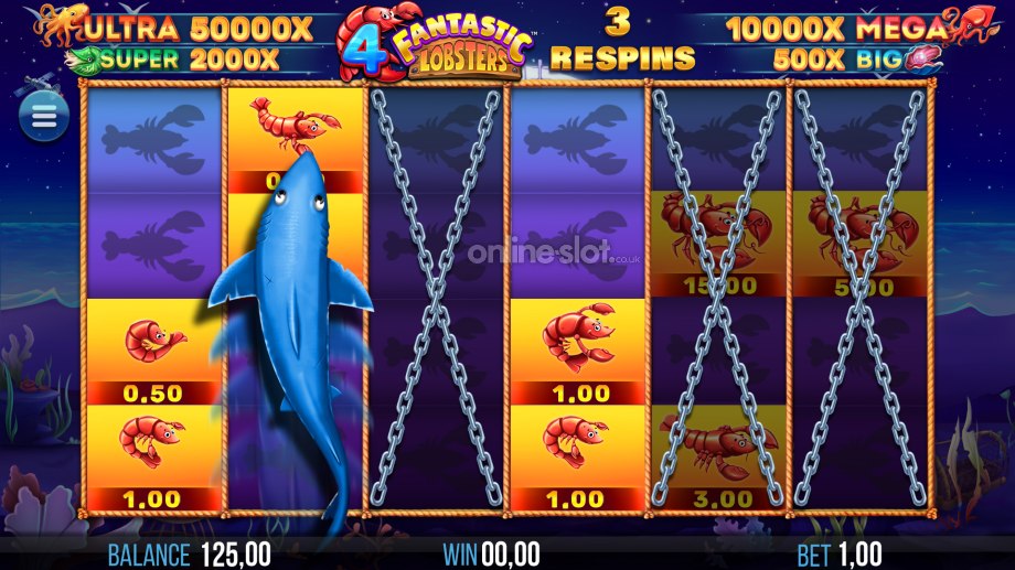 4 fantastic lobsters slot lobster respins feature
