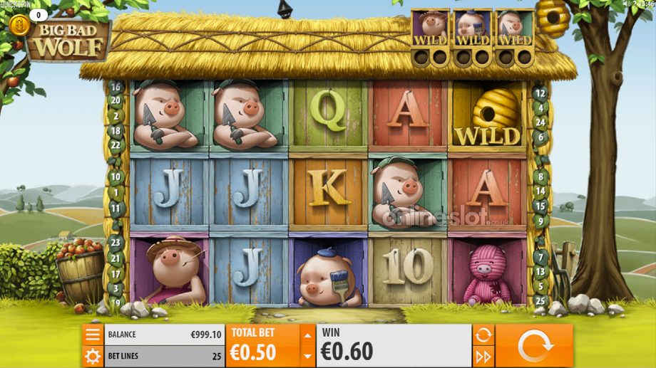 big bad wolf slot base game