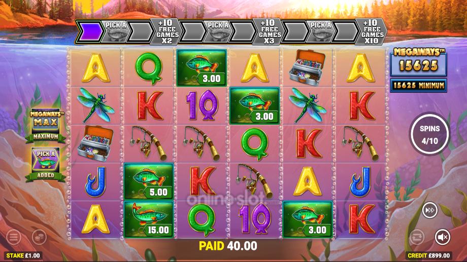 big catch bass fishing megaways slot free spins