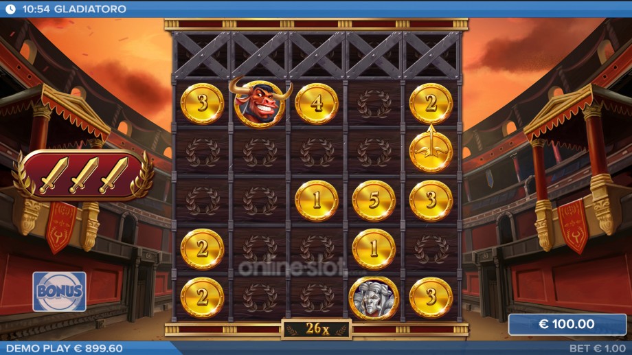 gladiatoro slot free spins
