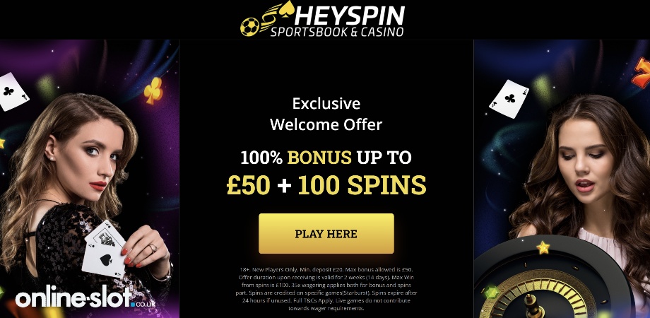 heyspins casino welcome offer