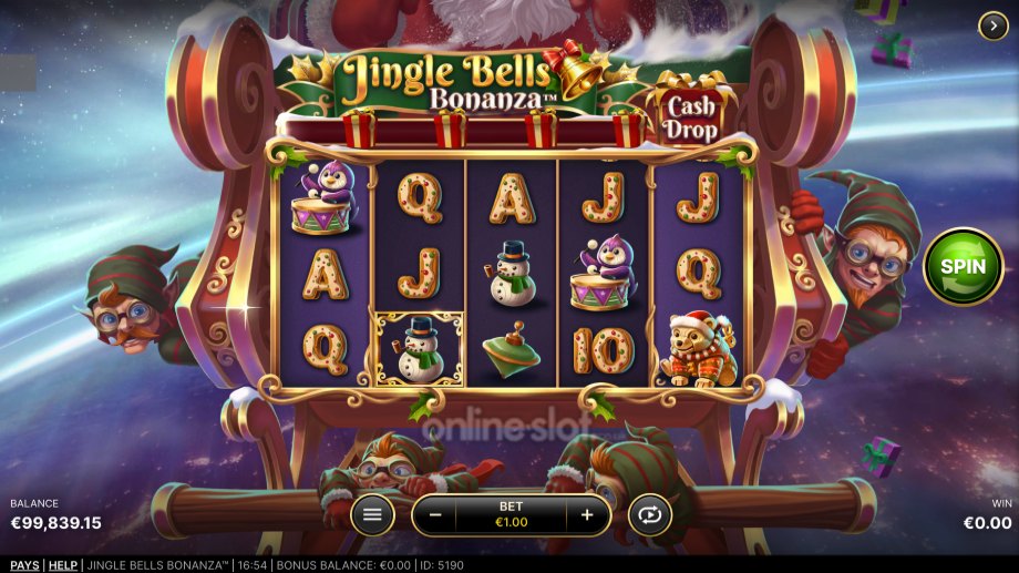 jingle bells bonanza slot base game