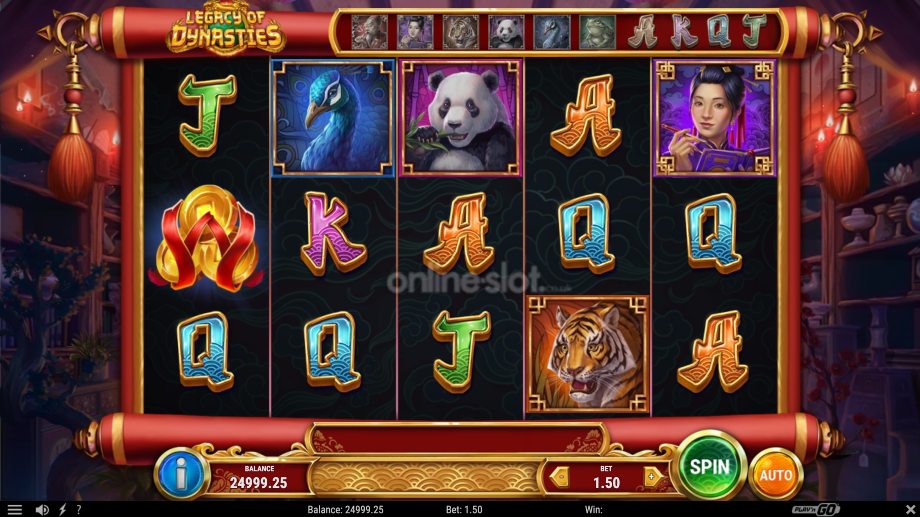 legacy of dynasties slot base game