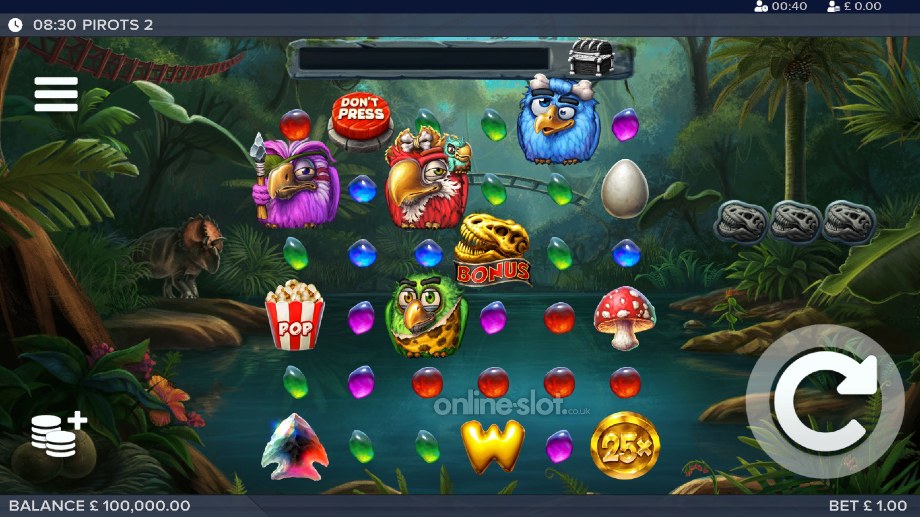 pirots 2 slot base game