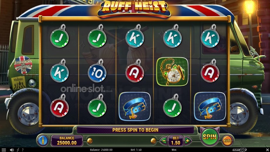 ruff heist slot base game