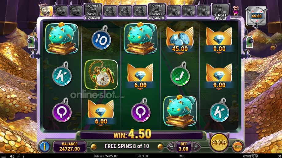 ruff heist slot free spins feature