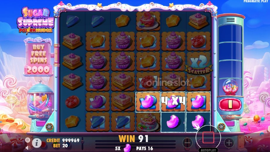 sugar supreme powernudge slot base game