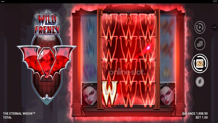 the eternal widow slot wild frenzy feature