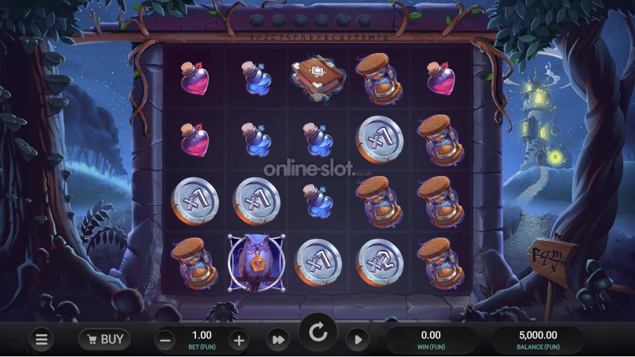 the sorcerers shuffle slot base game