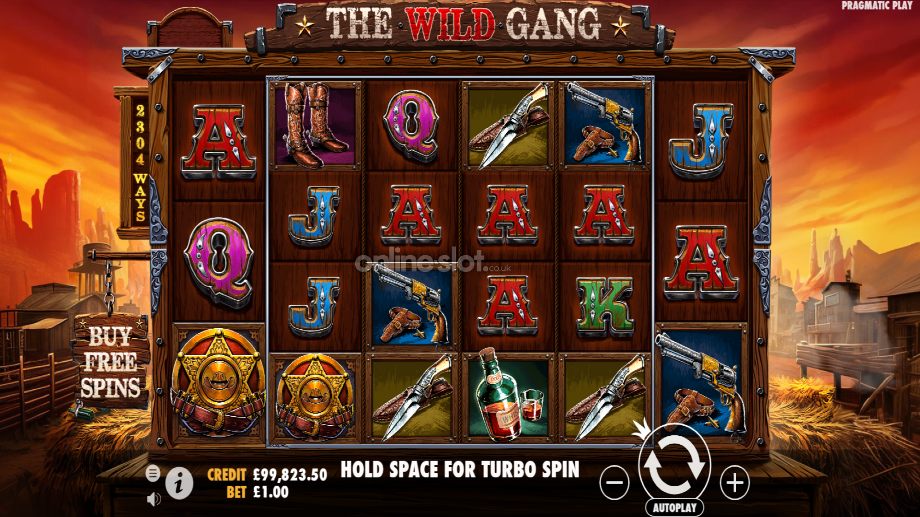 the wild gang slot base game