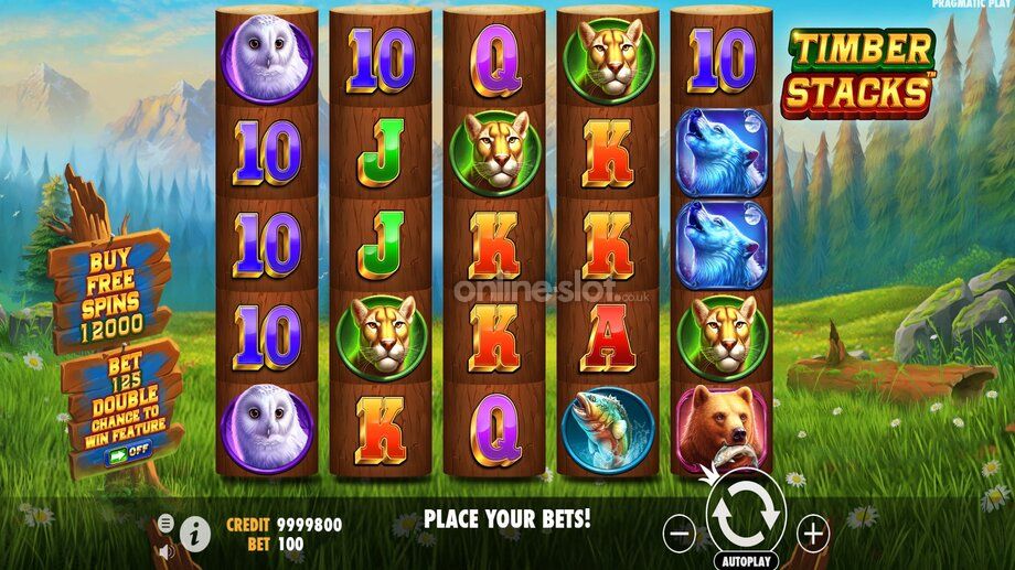 timber stacks slot base game