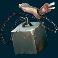 ugliest catch slot concrete block with foot symbol