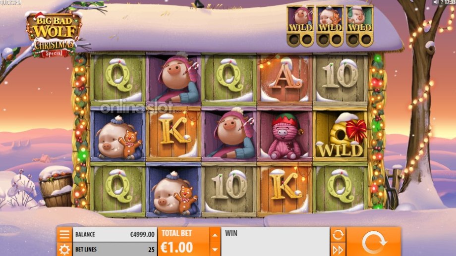 big bad wolf christmas special slot base game