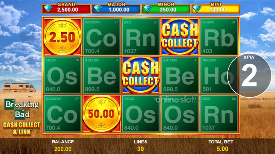 breaking bad cash collect and link slot heisenberg collect and link feature