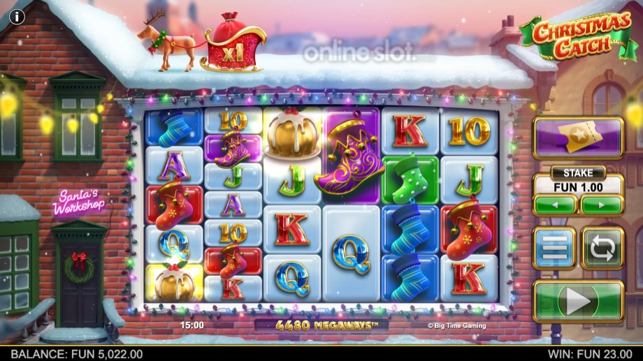 christmas catch slot base game