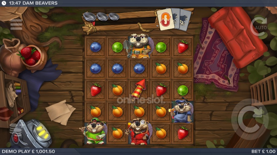 dam beavers slot base game