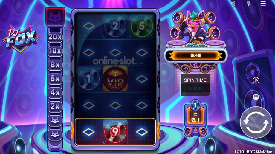 dj fox slot base game