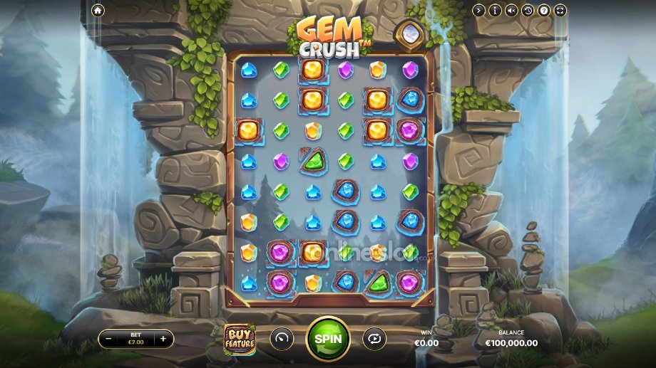 gem crush slot base game