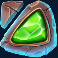 gem crush slot framed green gem symbol