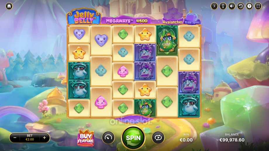 jelly belly megaways slot base game