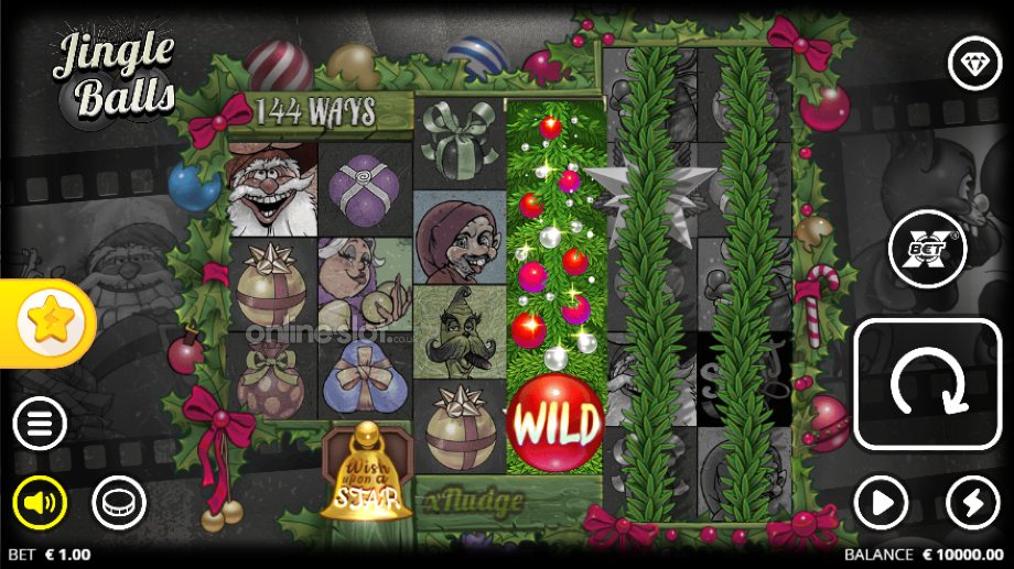 jingle balls slot base game