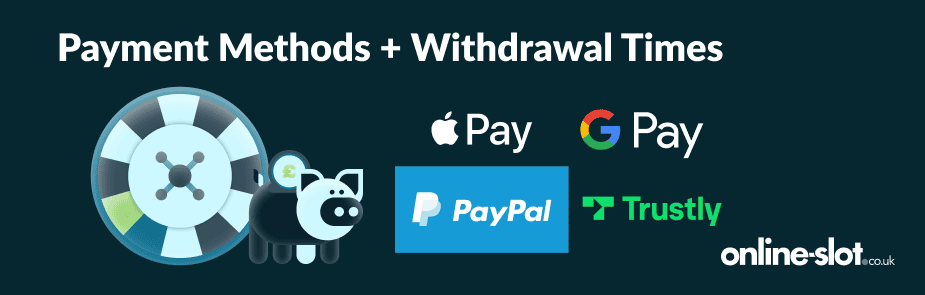 online casinos payment methods withdrawal times