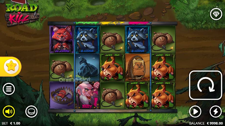roadkill slot base game