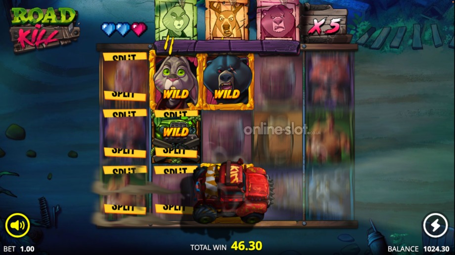 roadkill slot junkyard assault feature